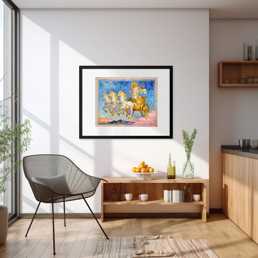 Poster: Apollo in Sun Chariot Holding a Golden Harp - immagine 2
