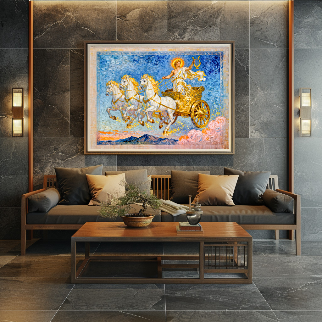 Poster: Apollo in Sun Chariot Holding a Golden Harp - immagine 3