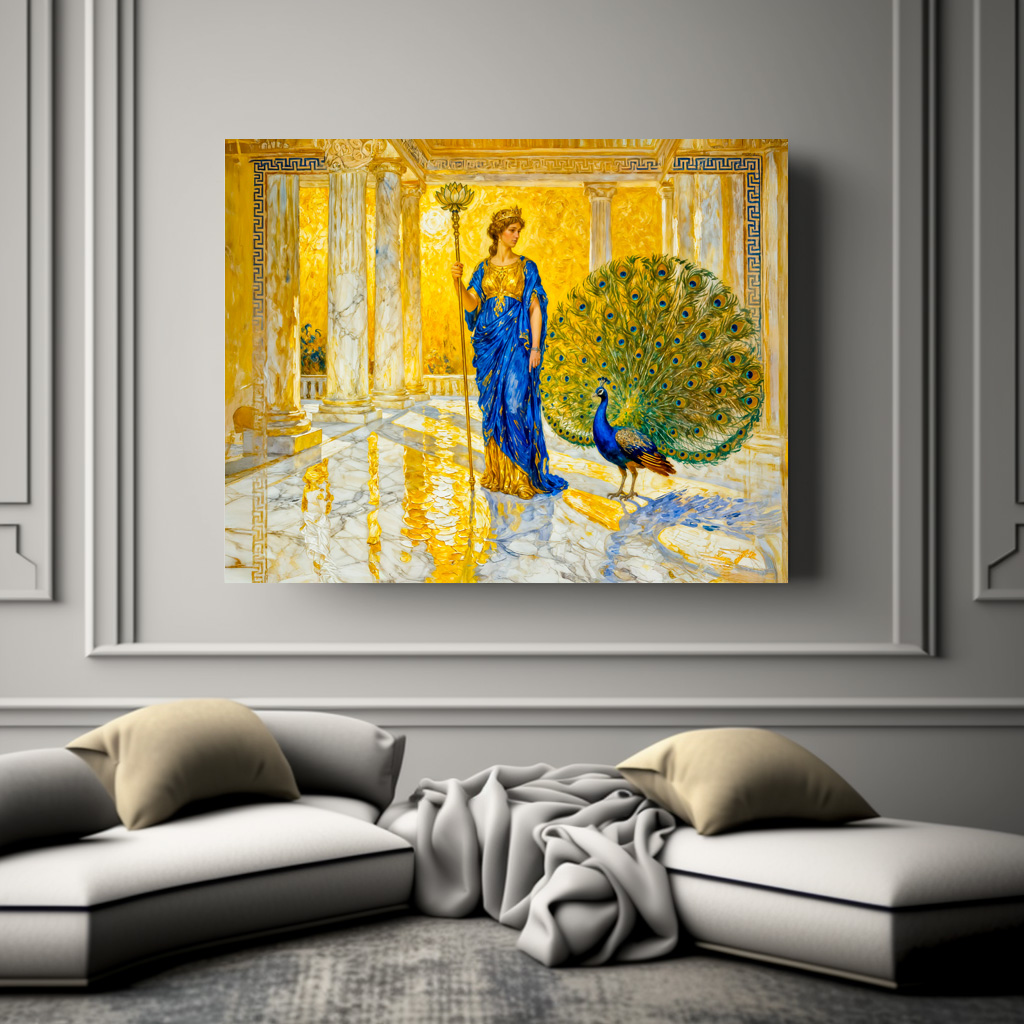 Poster: Hera with Peacock and Scepter in Grand Temple Hall - immagine 2