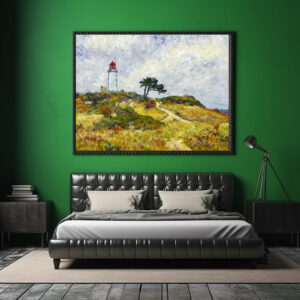 Poster: Impressionist Coastline on Hiddensee Island at Sunset