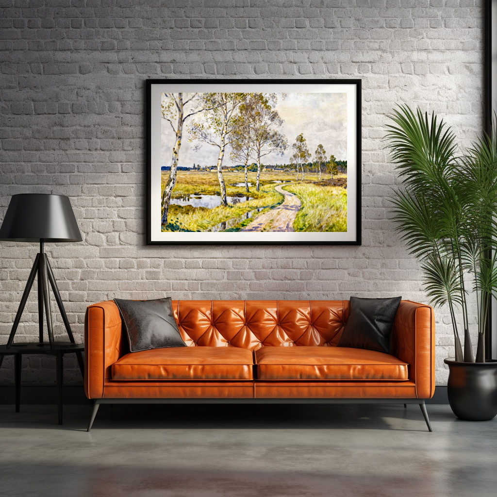 Poster: Impressionist Landscape of Worpswede in the Teufelsmoor Region - immagine 2