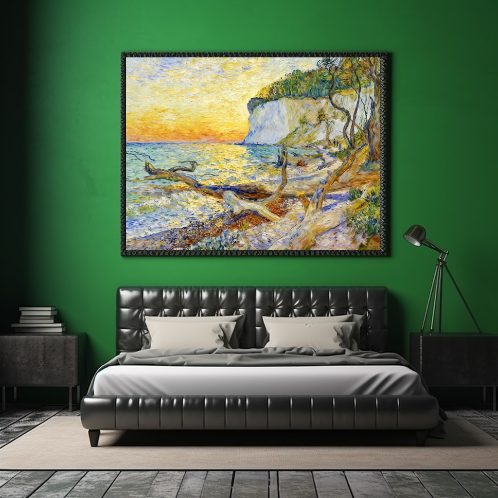 Poster: Impressionist Cliffs on Ruegen Island with Baltic Shoreline - immagine 2