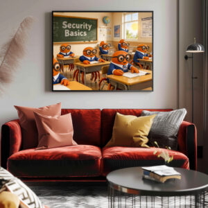 Poster: Spy Crab Classroom Learning Essential Security Basics