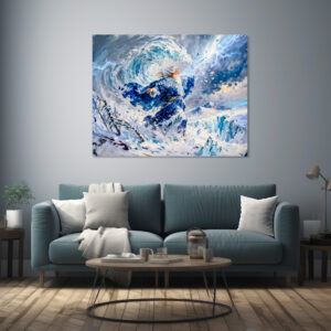 Poster: Boreas God of the North Wind from Greek Mythology