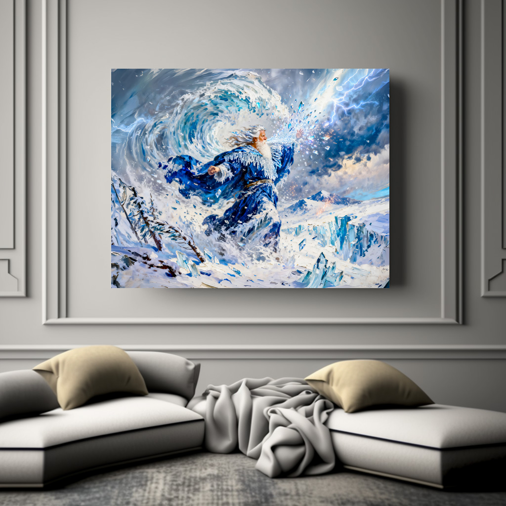 Poster: Boreas God of the North Wind from Greek Mythology – Bild 2