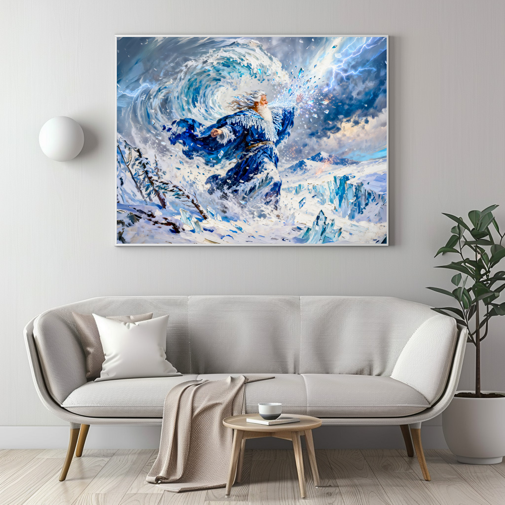 Poster: Boreas God of the North Wind from Greek Mythology – Bild 3
