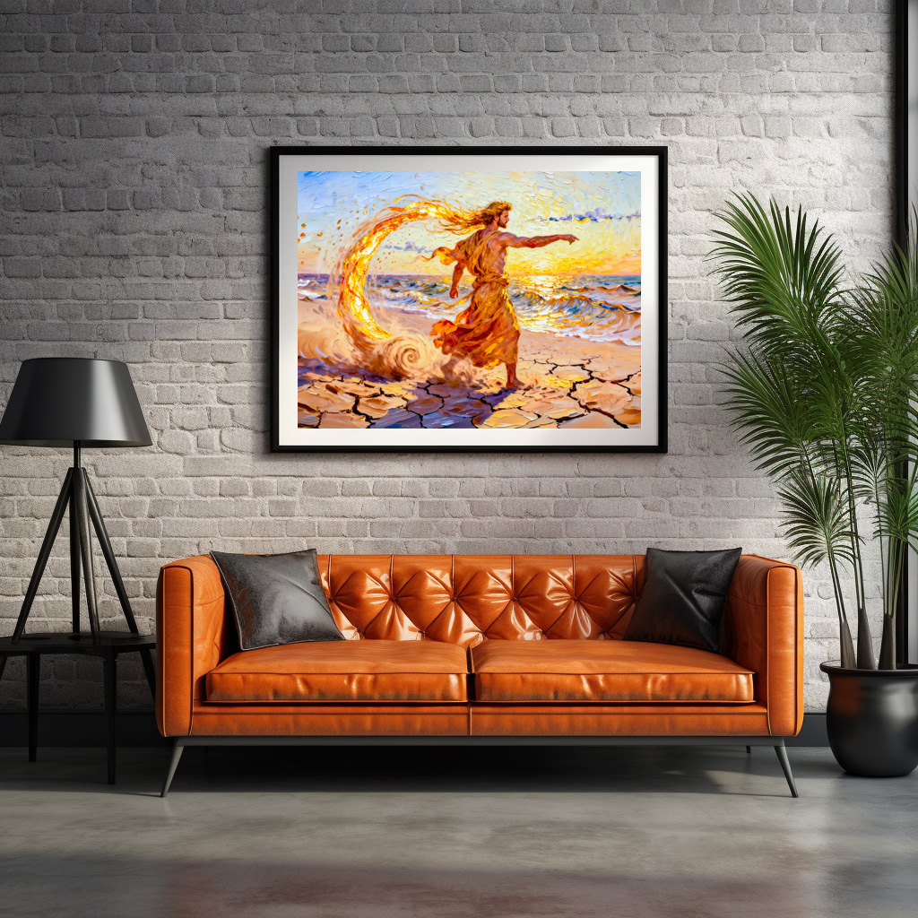 Poster: Notos God of the Southern Wind from Greek Mythology – Bild 2