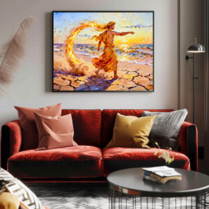 Poster: Notos God of the Southern Wind from Greek Mythology
