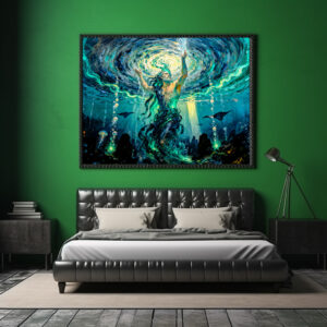 Poster: Okeanos Primordial Titan of the Ocean from Greek Mythology