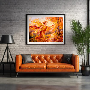 Poster: Zephyros God of the Western Wind from Greek Mythology