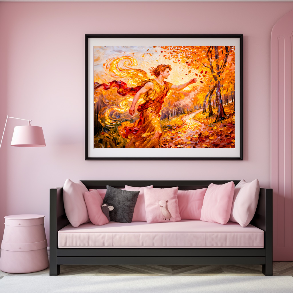 Poster: Zephyros God of the Western Wind from Greek Mythology – Bild 3