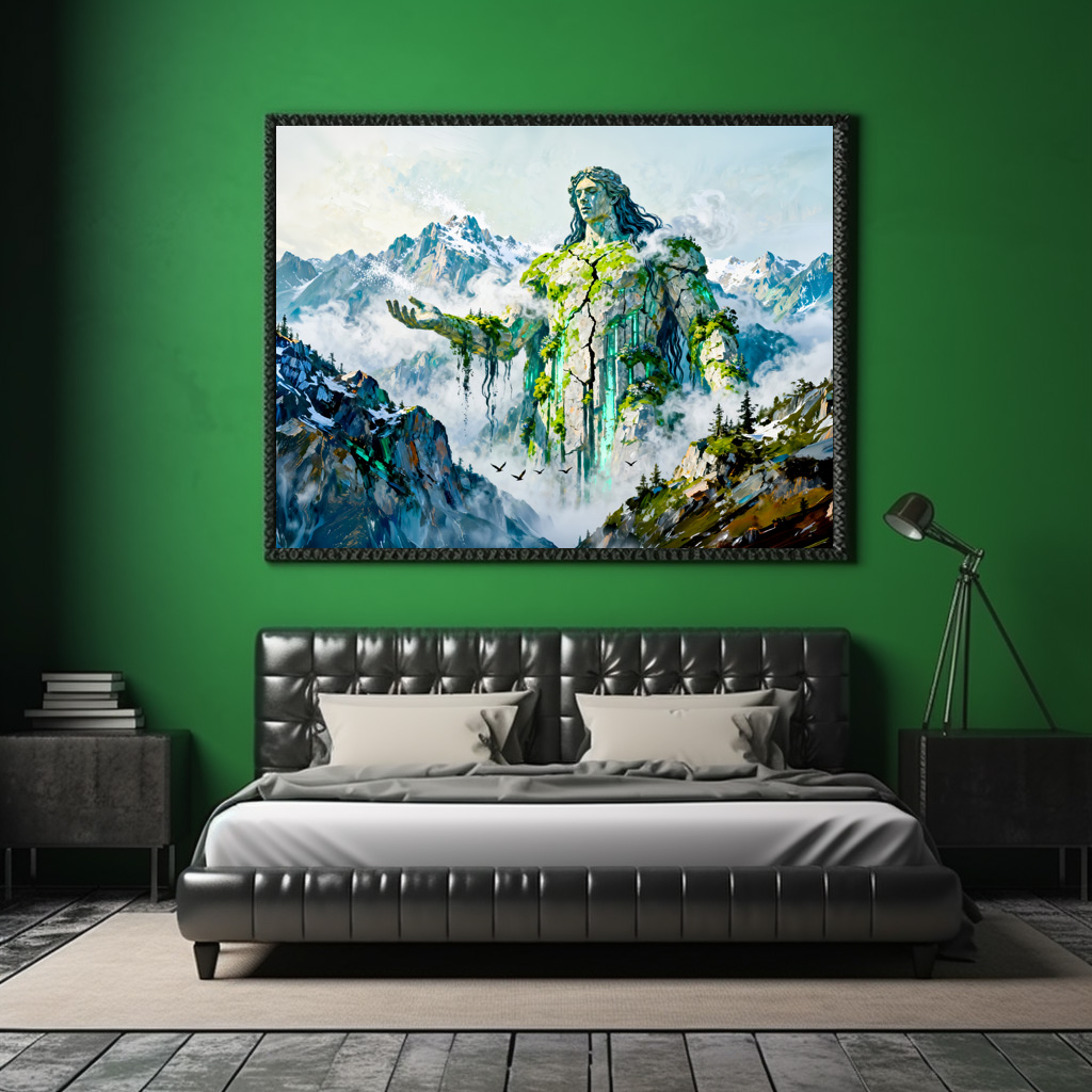 Poster: Ourea Primordial Spirits of the Mountains from Greek Mythology