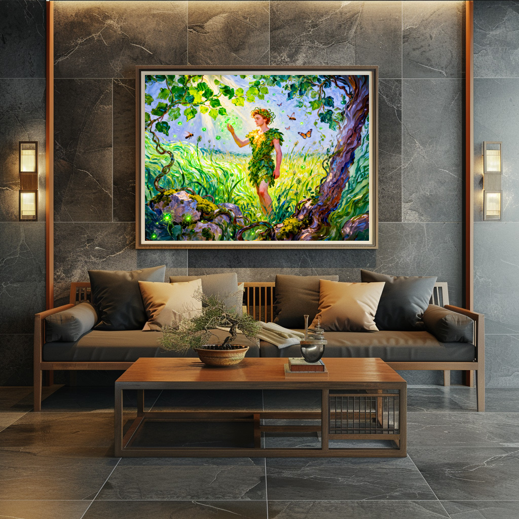 Poster: Aristaeus God of Agriculture and Nature from Greek Mythology