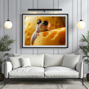 Poster: Mr Cool - Maus mit Käse