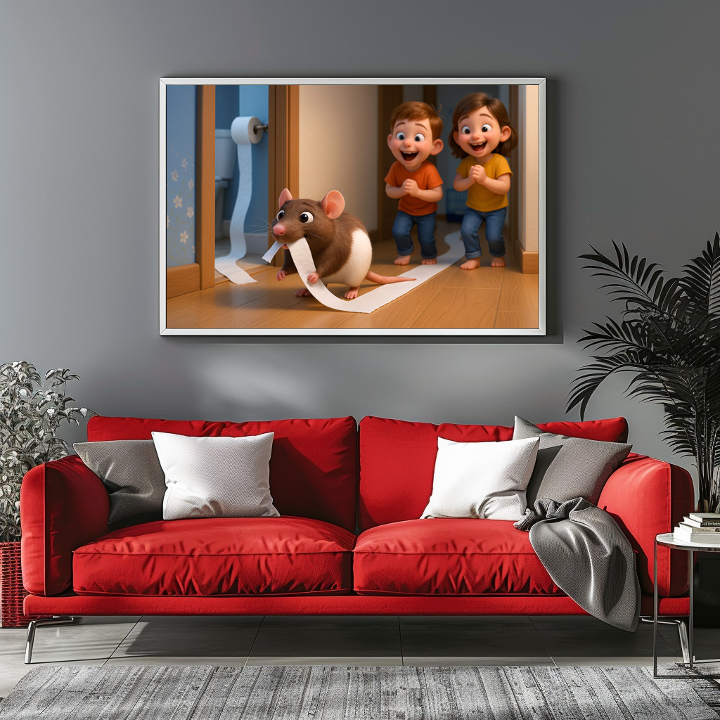 Poster: Ratten als Haustiere machen viel Freude - den Kindern jedenfalls