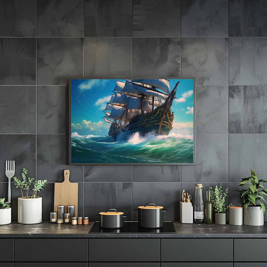 Poster: Historisches Segelschiff auf dem Meer – Image 2