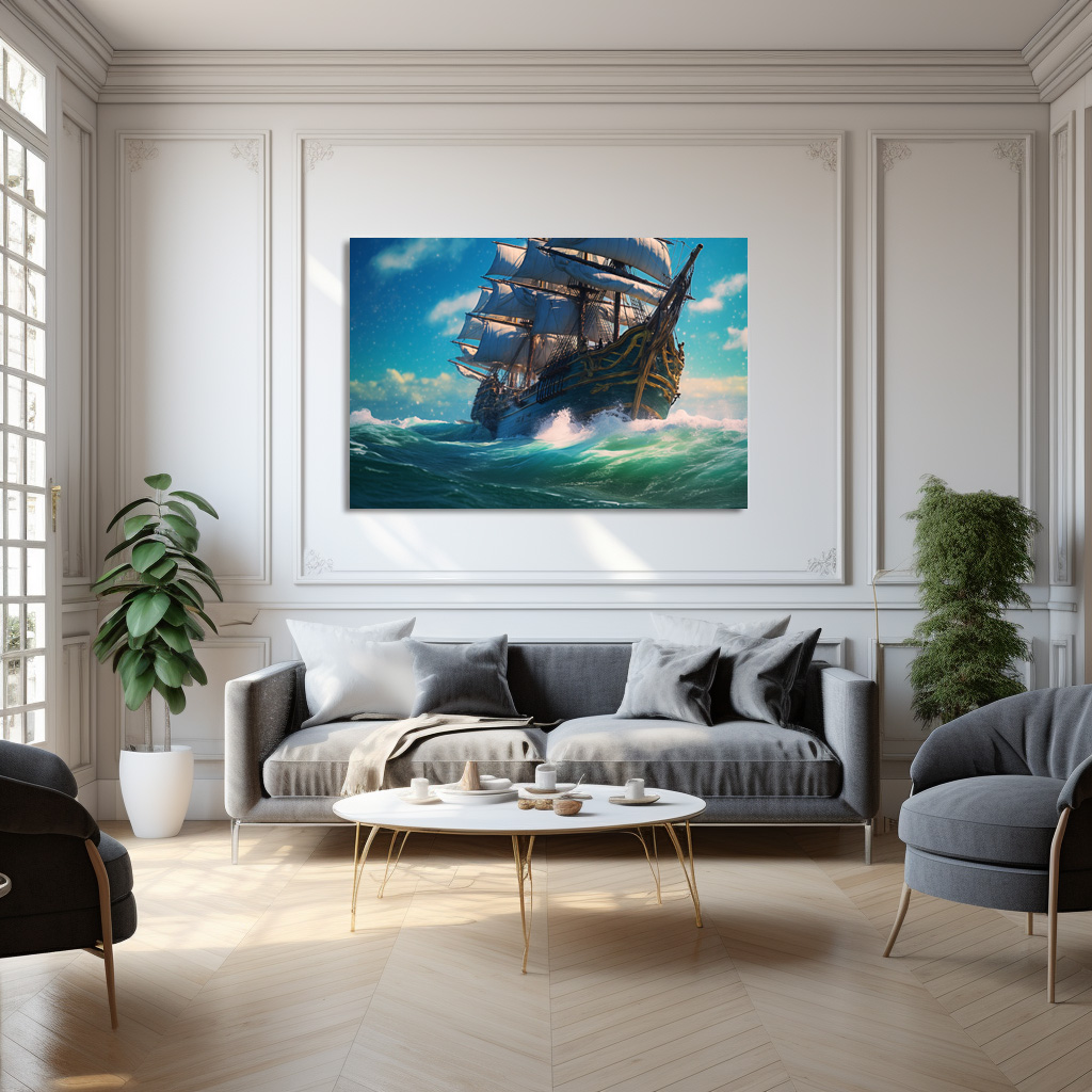 Poster: Historisches Segelschiff auf dem Meer – Image 3