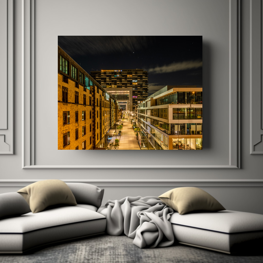Poster: Zollhafen Köln bei Nacht - Imagen 2