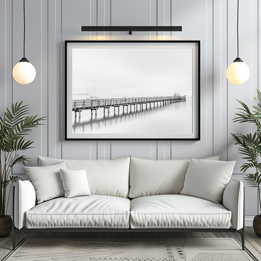 Poster: Dampfersteg Schondorf Ammersee Fineart Edition - immagine 2