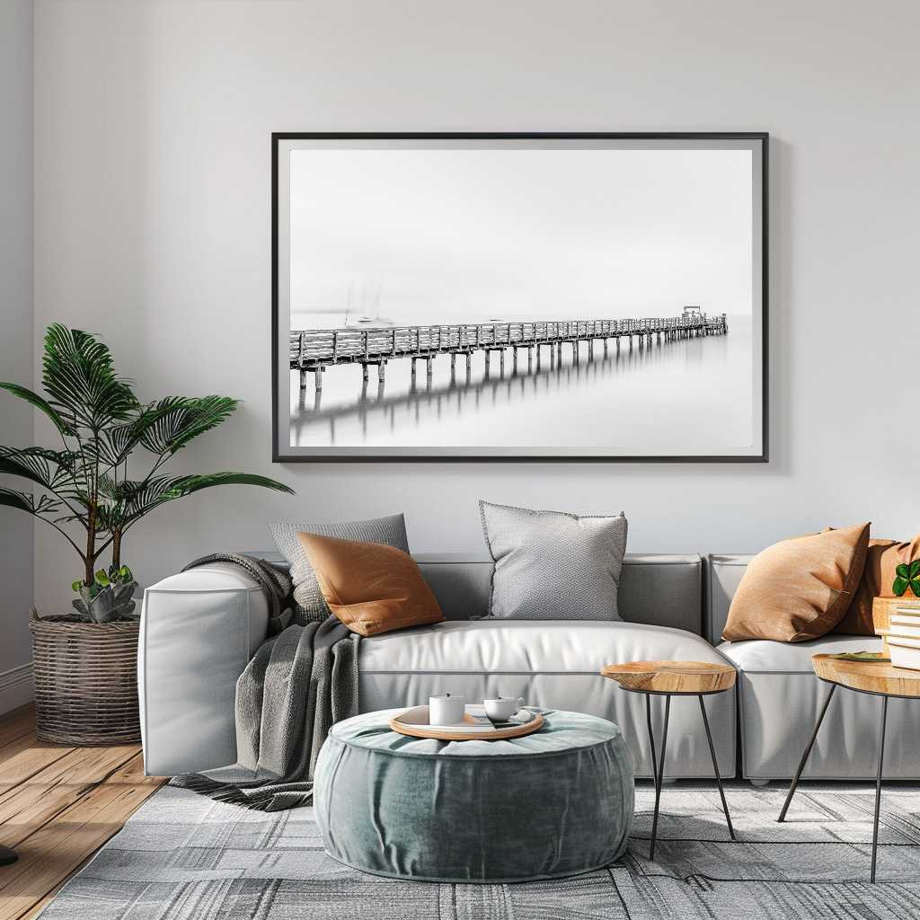 Poster: Dampfersteg Schondorf Ammersee Fineart Edition