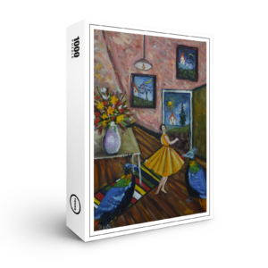 raxxa Premium-Puzzle: The Girl in the Pink Room