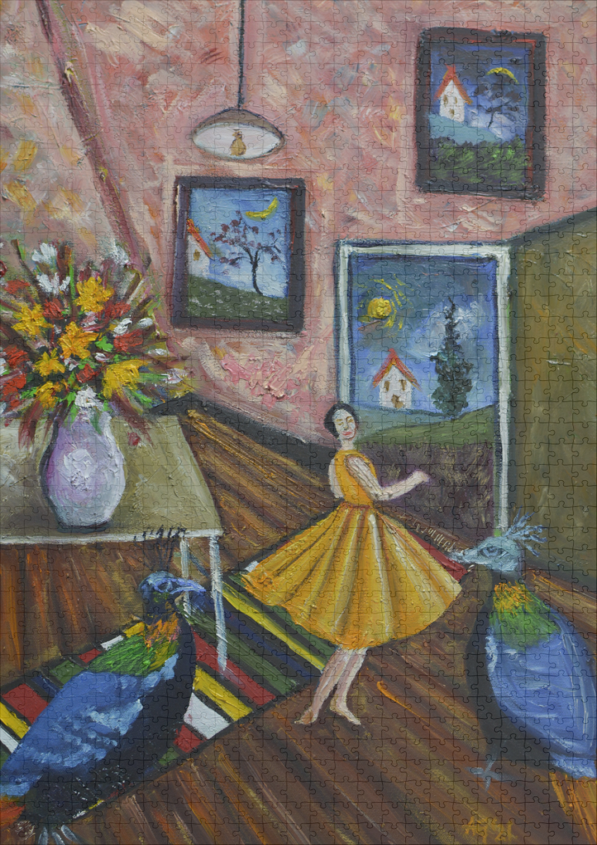 raxxa Premium-Puzzle: The Girl in the Pink Room – Bild 2