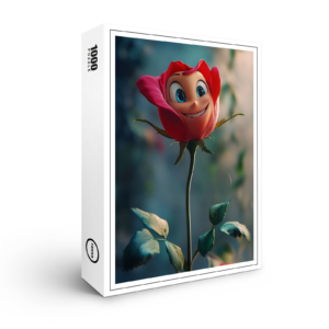 raxxa Premium-Puzzle: Rose in Rosa