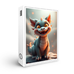 raxxa Premium-Puzzle: Smiling Dragon Cat
