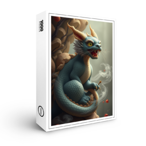 raxxa Premium-Puzzle: Smoking Dragon Cat