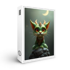 raxxa Premium-Puzzle: Night Dragon Cat
