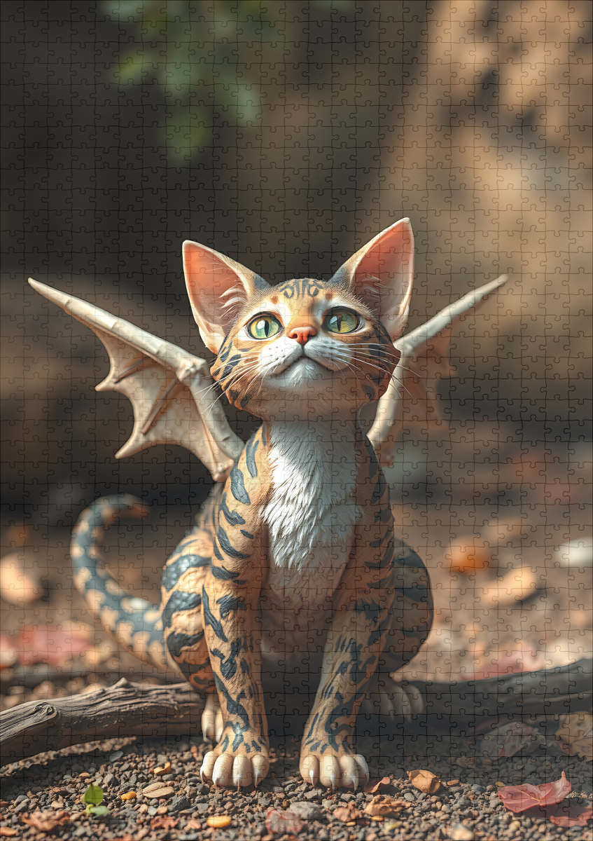 raxxa Premium-Puzzle: Aido Hwedo Dragon Cat – Bild 2