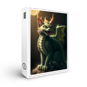 raxxa Premium-Puzzle: Knucker the Dragon Cat