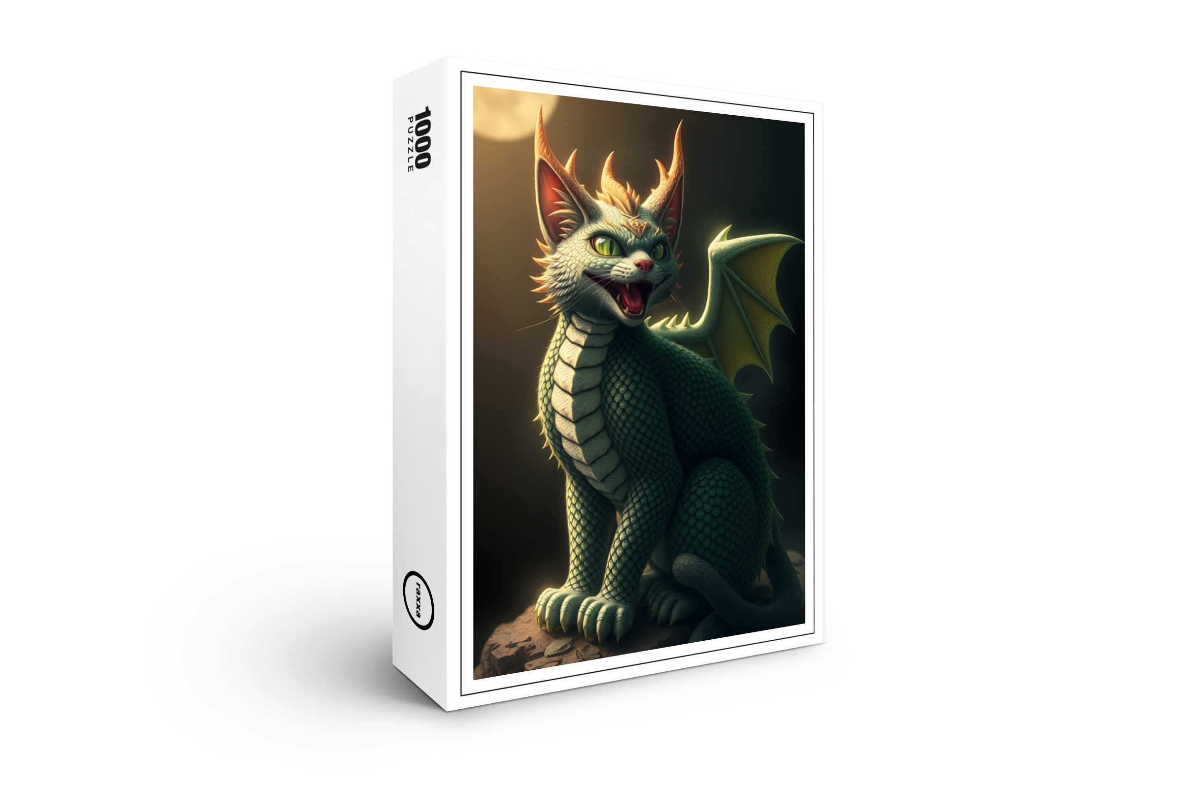 raxxa Premium-Puzzle: Knucker the Dragon Cat