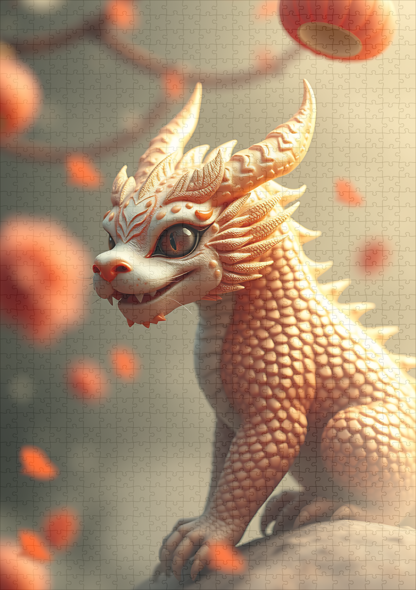 raxxa Premium-Puzzle: Abraxas the Cragon Cat – Bild 2