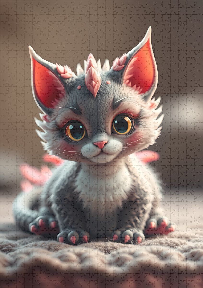 raxxa Premium-Puzzle: Stoorworm the Dragon Cat – Bild 2