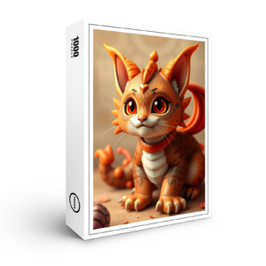 raxxa Premium-Puzzle: Smerg the Dragon Cat