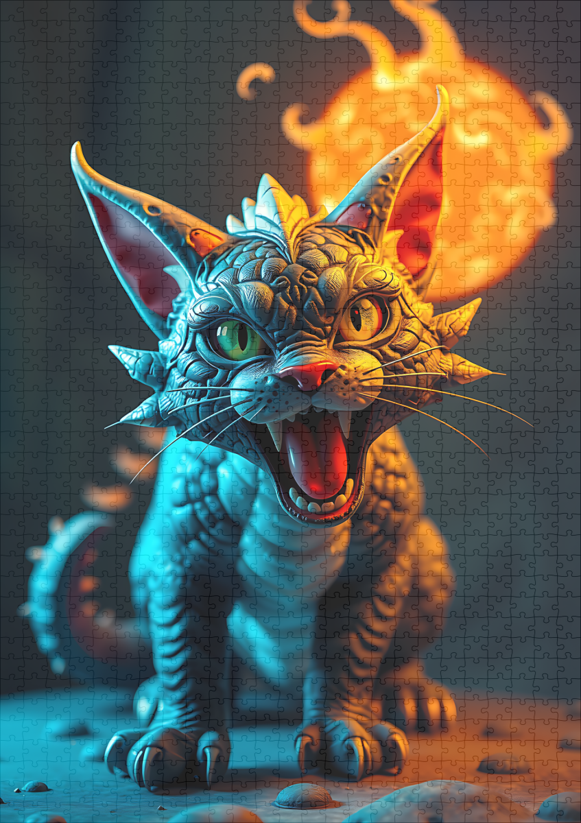 raxxa Premium-Puzzle: Mayland Long Dragon cat – Image 2