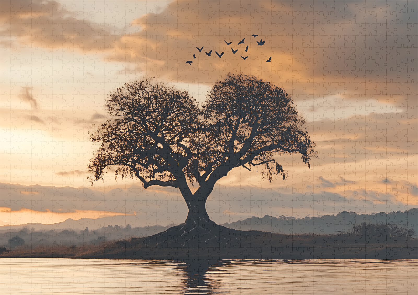 raxxa Premium-Puzzle: Majestätischer Liebes Baum – Bild 2