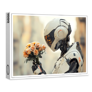 raxxa Premium-Puzzle: Rosen Robot