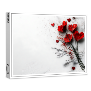 raxxa Premium-Puzzle: Romantische Herzen