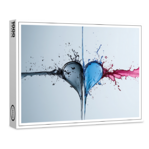 raxxa Premium-Puzzle: Wasser Herz