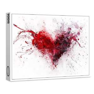 raxxa Premium-Puzzle: Abstrakte Herzkunst