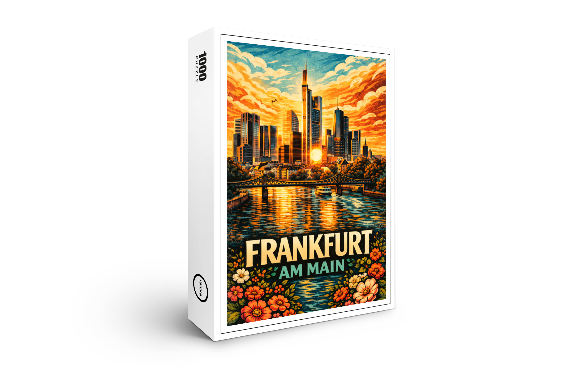 raxxa Premium-Puzzle: Skyline Frankfurt am Main
