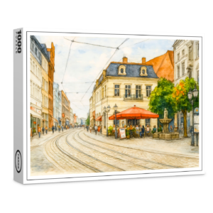 raxxa Premium-Puzzle: Brandenburg cityscape aquarell havelland view