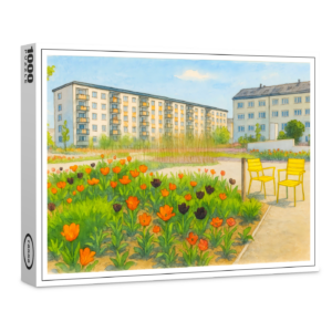 raxxa Premium-Puzzle: Premnitz tulips season aquarell havelland