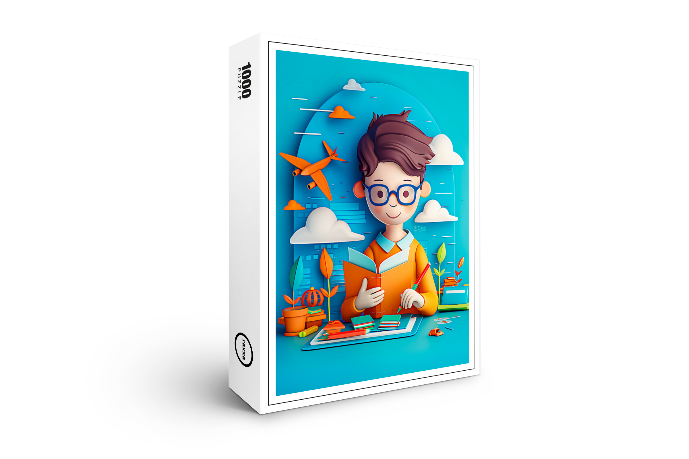 raxxa Premium-Puzzle: Future Book Author Dream for Kids
