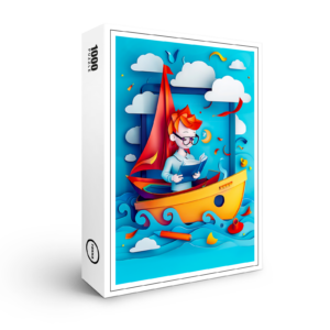 raxxa Premium-Puzzle: Future Boat Builder Dream for Kids