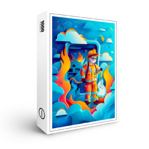 raxxa Premium-Puzzle: Future Firefighter Dream for Kids