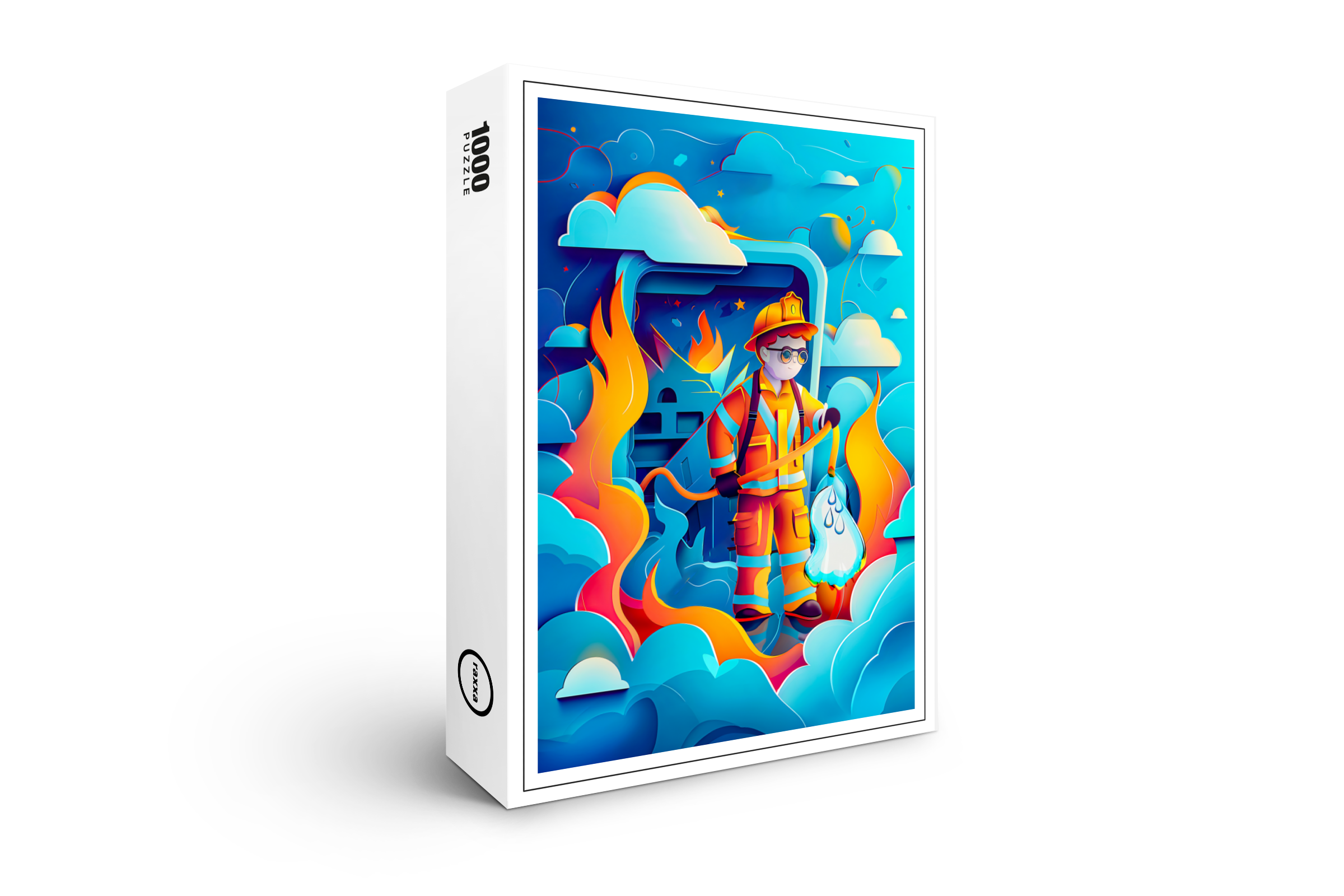 raxxa Premium-Puzzle: Future Firefighter Dream for Kids