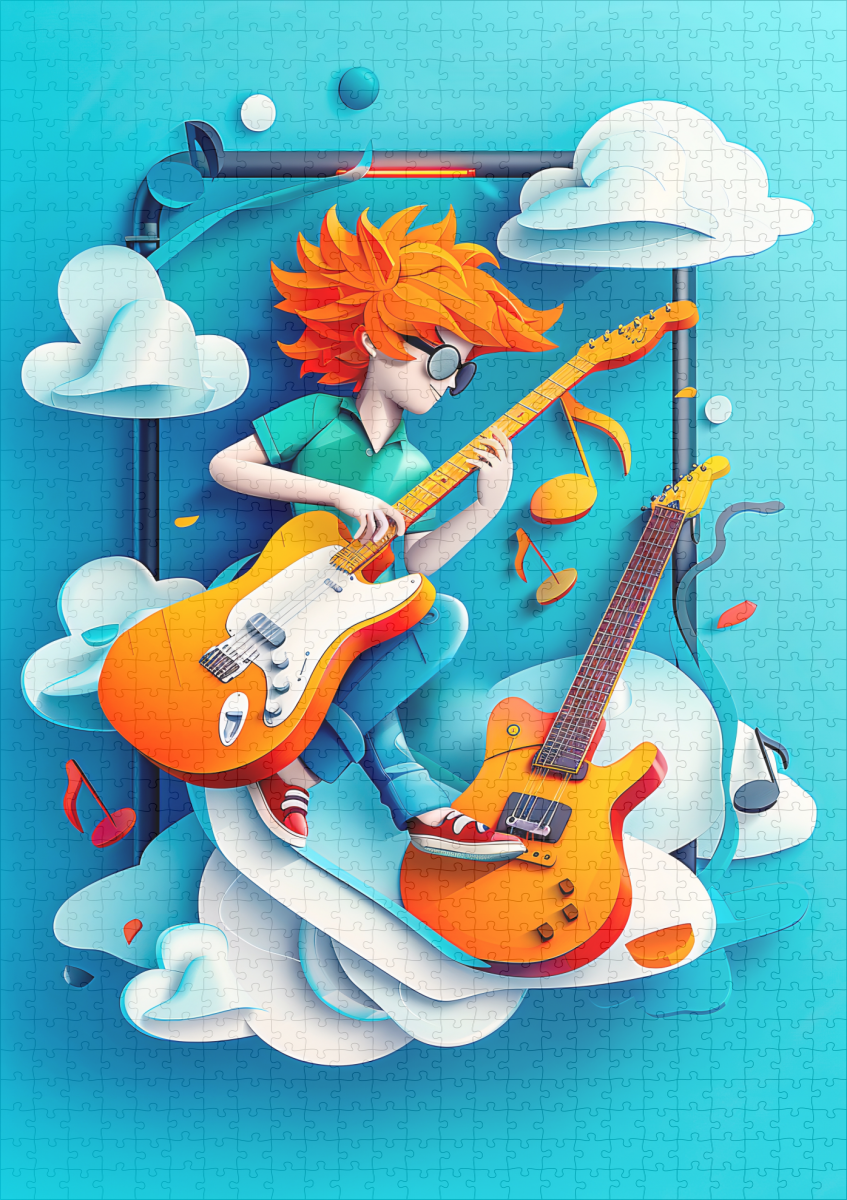 raxxa Premium-Puzzle: Future Rockstar Dream for Kids – Bild 2